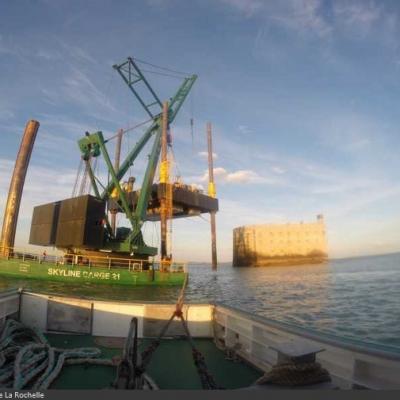 Remplacement de la plate-forme de Fort Boyard (2015)