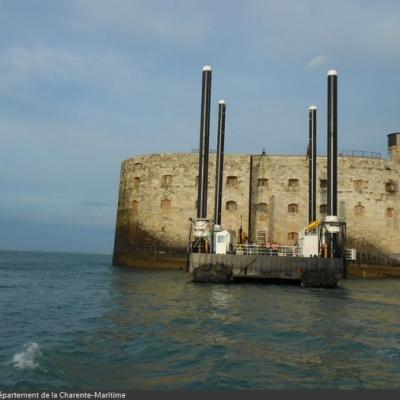 Remplacement de la plate-forme de Fort Boyard (2015)