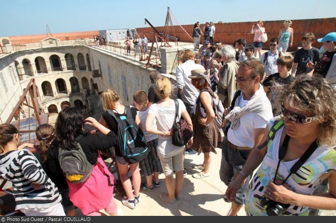 Visite des gagnants d'un concours Charente-Maritime Tourisme en juillet 2013